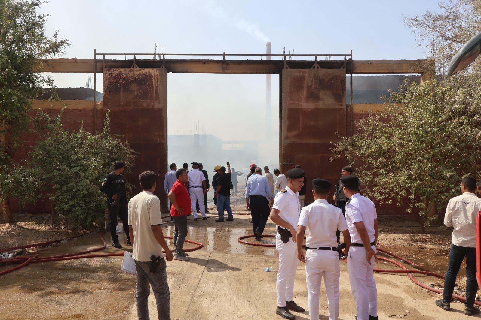 السيطرة على حريق مصنع قطن في سوهاج دون خسائر بالأر السيطرة على حريق مصنع قطن في سوهاج دون خسائر بالأر